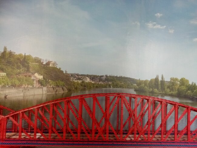 Železniční most v Muzeu stavebnice Merkur