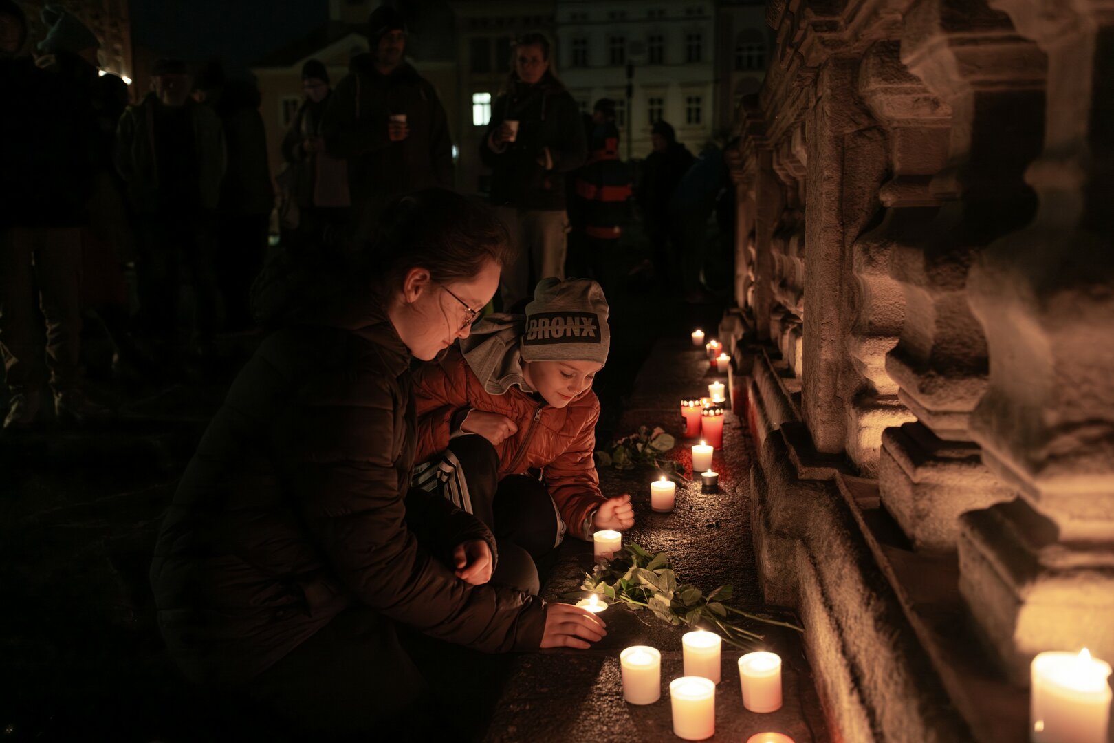 OBRAZEM: Oslava 17. listopadu na Broumovsku