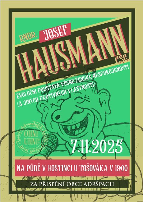 Přednáška RNDr. Josefa Hausmanna