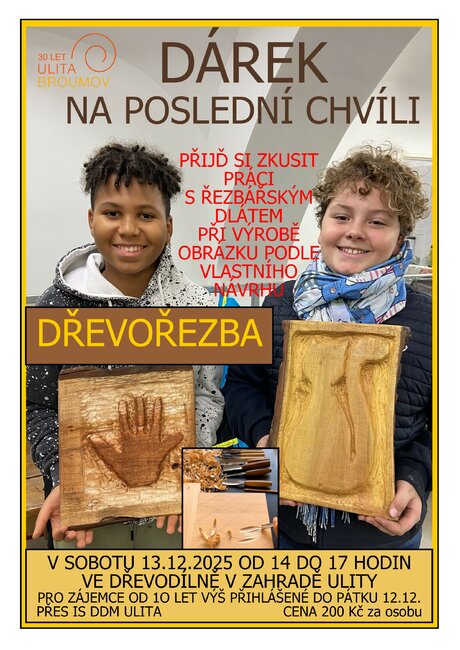 Dřevořezba: dárek na poslední chvíli 
