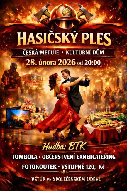 Hasičský ples v České Metuji