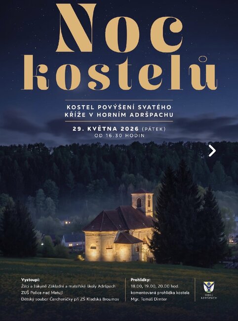 Noc kostelů v Adršpachu