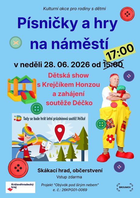 Písničky a hry na náměstí