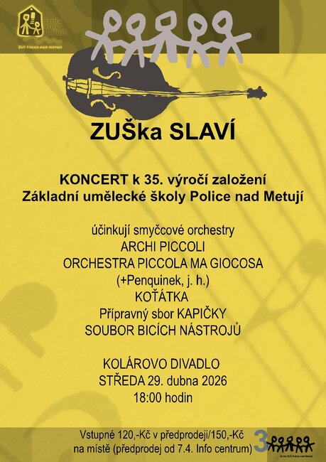 ZUŠka slaví: Koncert k 35. výročí založení školy