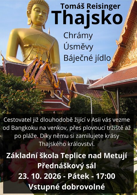 Přednáška: Tomáš Reisinger Thajsko