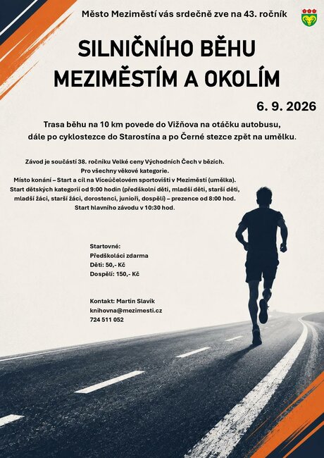 Silní běh Mezimestím a okolím
