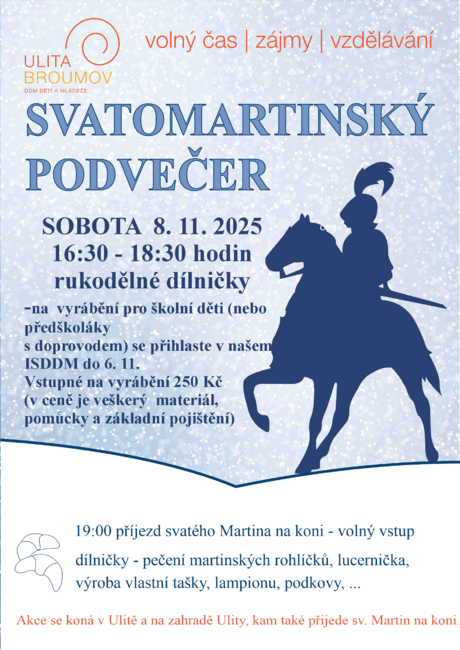 Svatomartinský podvečer: rukodělné dílničky