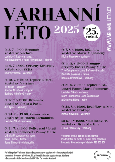 Varhanní léto 2025