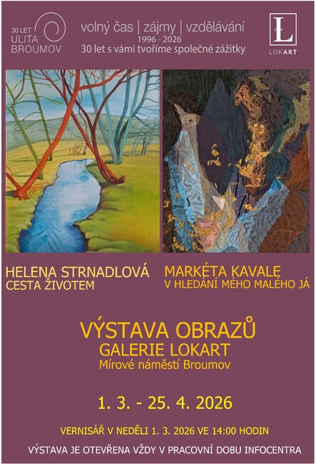 Výstava obrazů v Galerii Lokart