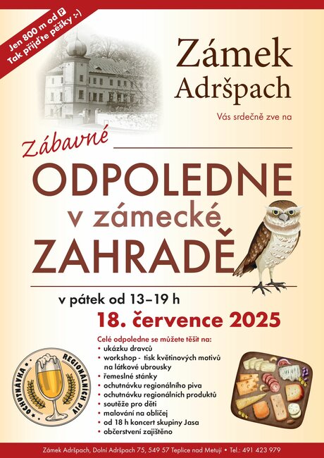 Zábavné odpoledne v zámecké zahradě